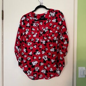 Red and White Disney Mickey Mouse Blouse bundle